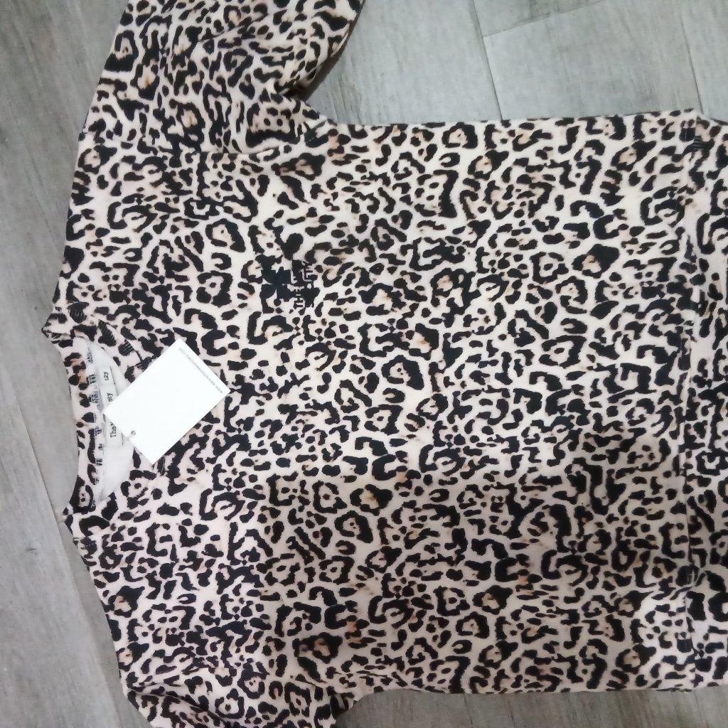 The New Society Kids Leopard Print Sweatshirt Size 12